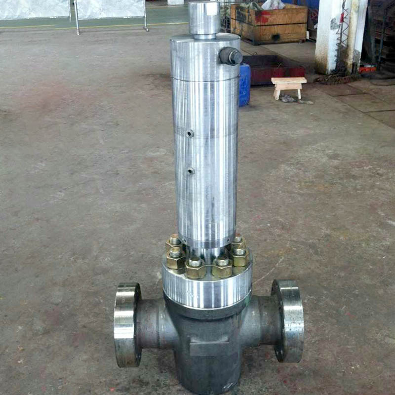 Hydraulic safety gate valve